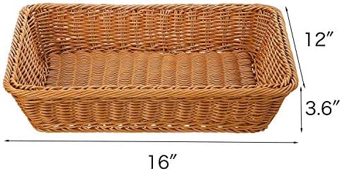 Teng Lang Fruit Baskets Wicker Bread Basket (2) - Image 7