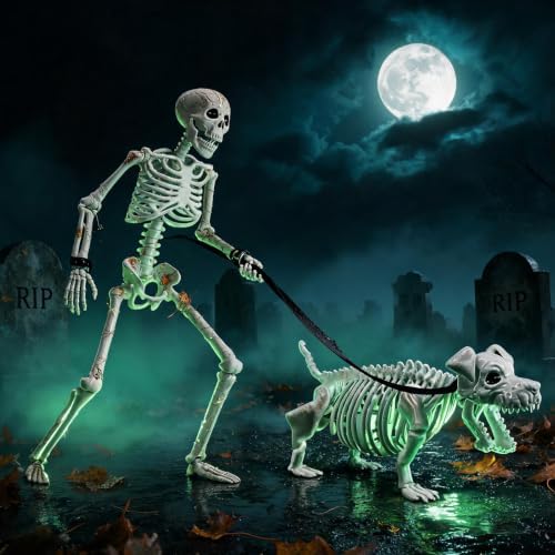 Human & Dog Skeleton Halloween Decorations Outdoor/Indoor - Image 5