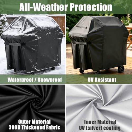 Grill Cover, 48 inch Outdoor Waterproof UV Resistant BBQ Covers - Image 4