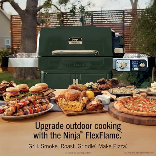 Ninja FlexFlame Grill & Smoker, Electric & Propane, 5-in-1, Green, PG301GN - Image 5