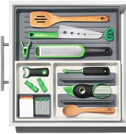 OXO Good Grips Drawer, Large Expandable Kitchen Tool Organizer, Large Expandable (Pack of 8) - Image 5