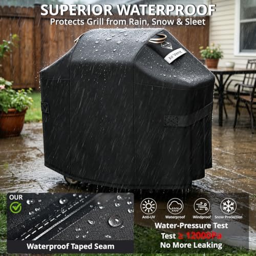 52 Inch Grill Cover for Weber Spirit 200 and 300 Series,1000D Heavy Duty - Image 5