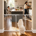 Extra Tall Baby and Dog Gate, 40.55" H, 46.45"-62.99" W, White by Foreng