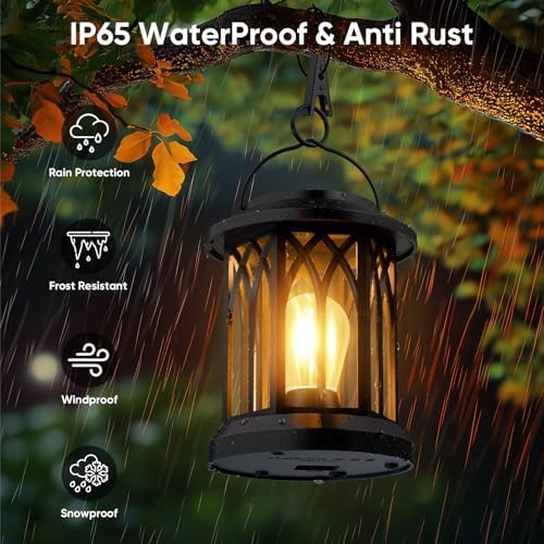 6-Pack Solar Lanterns Outdoor Waterproof: Hanging Lantern Decorative Accent - Image 2