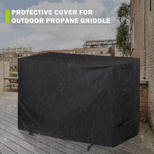 Griddle Cover for Charbroil 28" XL Performance Series 3-Burner Grill, Flat Top Grill Cover for Charbroil 28in Propane Gas Griddle 463258924 All Weather Protective Cover - Image 6