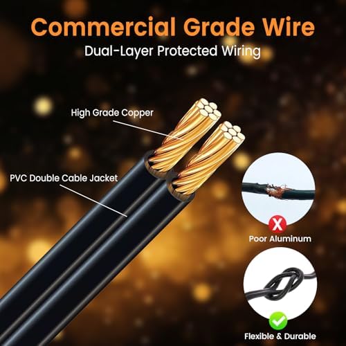 72ft Outdoor String Lights with Remote & Dimmer,36+2 Commercial Grade IP65 Waterproof Bulbs, 2700K Warm White,3 Lighting Modes & Timer,Includes 40 Cable Ties for Patio,Garden, Party - Image 3