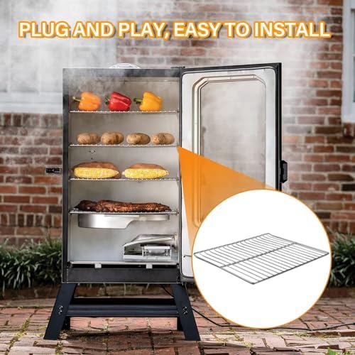 Cooking Grate Replacement Part for Masterbuilt 30 Inch Electric Smoker, 14.6" x 12.2" Grill Grids, Smoker Grates for Masterbuilt MB20071117, 20071117, MB20073519, MB26073519, MB20070421, 2 Pack - Image 5