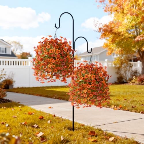 ZFProcess Artificial Fall Flowers for Outdoors 2PCS Silk Fake Flowers - Image 6