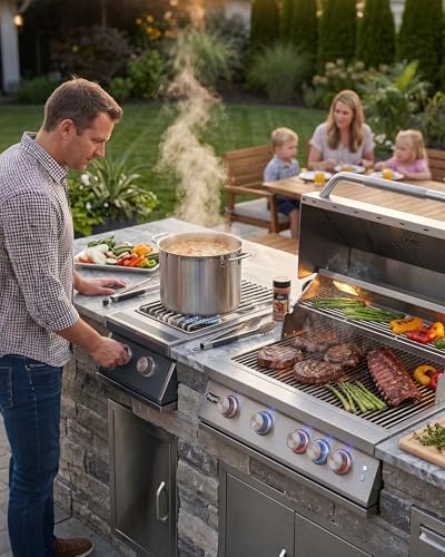Hygrill Double Side Burners, Natural Gas Built-in Burners for Outdoor Grill - Image 6