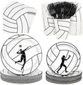 Kochorie 144 Pieces Volleyball Party Supplies, Sports Tableware Sets Including Disposable Paper Plates Napkins Cups Forks Serves 24 for Birthday Sports Volleyball Party Decorations by Kochorie