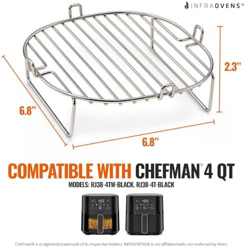 INFRAOVENS Air Fryer Rack Compatible with Chefman 4 Qt Air Fryer - Image 2