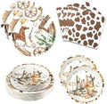 180PCS Cowboy Paper Plates and Napkins Party Supplies Serve 60 by Osonm