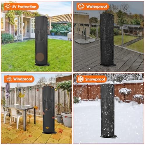 Electric Heater Cover for Dreo 26"H Space Heater Dustproof Smart Heater Cover Waterproof Smart Space Heater Covers for Indoor Outside Room Use - 10"Wx10"Dx25"H, Covers Only - Image 6
