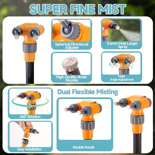 Portable Adjustable Water Standing Misters for Outside Patio - Image 3