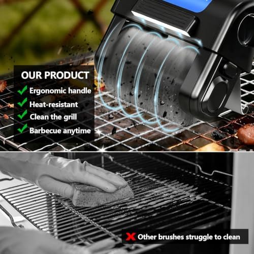 Electric Grill Cleaner, Cordless BBQ Grill Cleaner with 4500mAh - Image 3