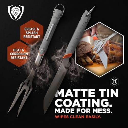 Dalstrong BBQ Knife & Fork Set - 16" Grill Knife & 18" Meat Fork - Image 4