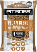 Pit Boss Pecan Blend 100% All Natural Hardwood BBQ Pellets, 15 lb Bag by PitBoss%C2%AEGrills