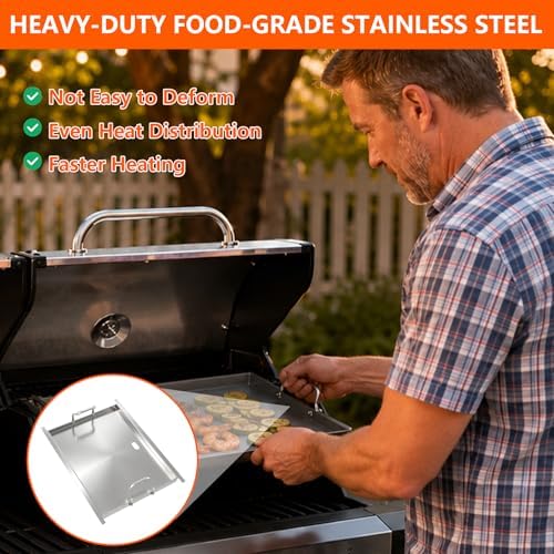 Stainless Steel Flat Top Griddle Insert for Captiva Designs GR019 - Image 6