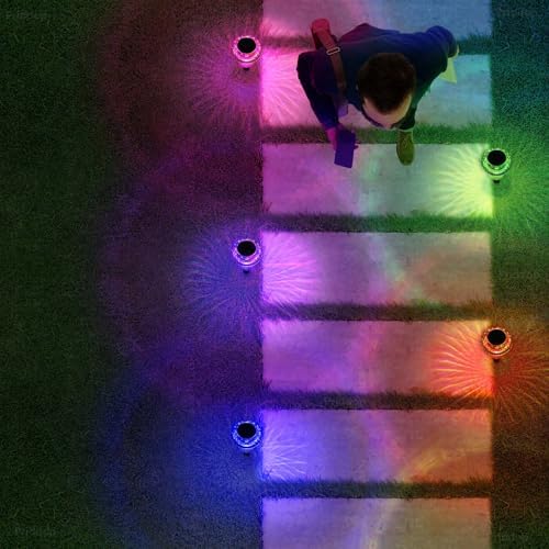 Priddop Solar Christmas Lights Outdoor Waterproof 8 Pack Color Changing LED - Image 6