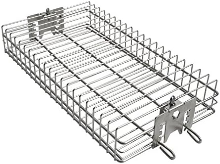 onlyfire 6042 Stainless Steel Flat Spit Rotisserie Grill Basket for Grills by onlyfire