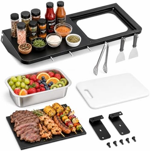 QuliMetal Folding Front Shelf for Traeger Pro 780,Ironwood 885 by QuliMetal