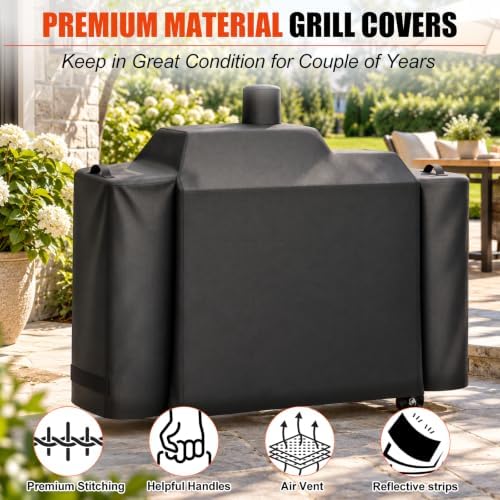 QuliMetal Grill Cover for Pit Boss KC Combo Wood Pellet Smoker - Image 5