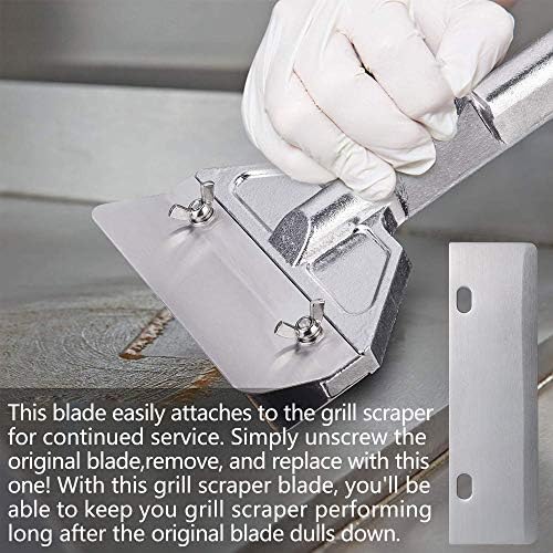 Grill Scraper Blades 6-Pack, Heavy Duty Rust Resistant BBQ Tool - Image 5