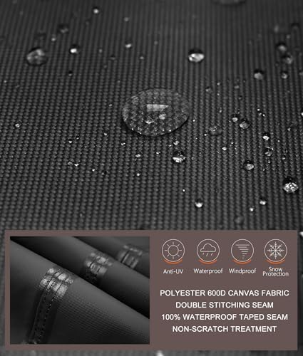 ULTCOVER Waterproof BBQ Grill Cover, 32 inch, Black - Image 3