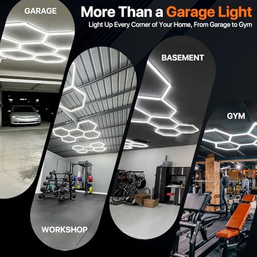 Hexagon Garage Lights: 581W 5 Grids Hexagon Led Lights 63910LM - Image 7