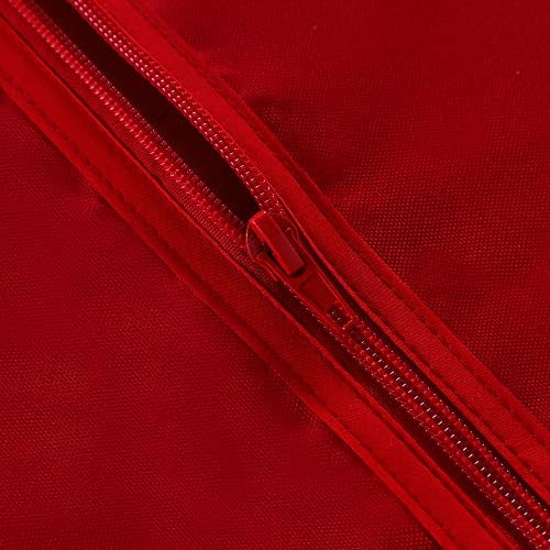 LUSHVIDA Round Outdoor Tablecloth with Umbrella Hole 70 Inch Red - Image 5