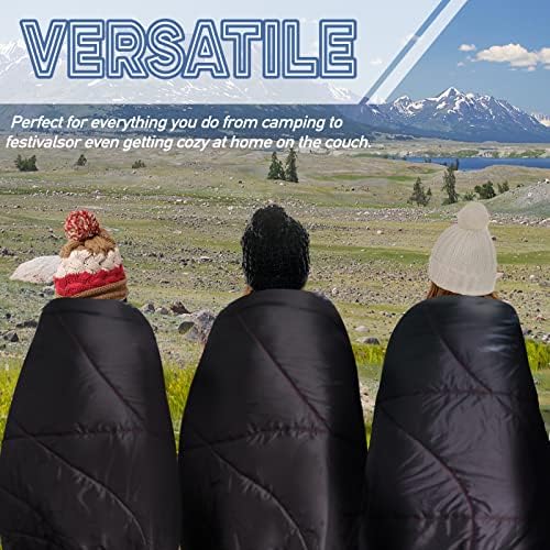 Outdoor Puffy Camping Blanket, Large Outdoor Blanket Waterproof, 55*79'' - Image 6