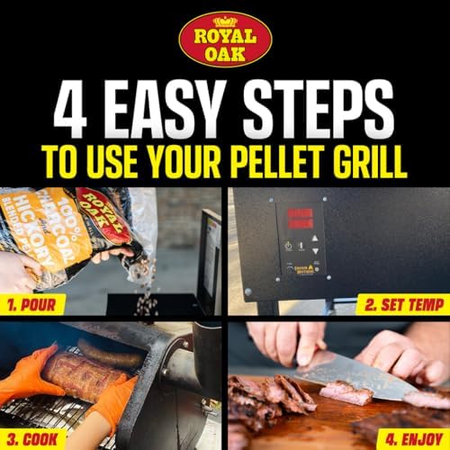 Royal Oak 100% Charcoal & Hickory Pellets, 30 LB, Smoky BBQ, Pellet Grill - Image 6