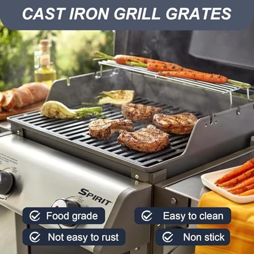 7637 7635 Grill Parts for Weber Spirit E210, E220, S210, S215, Spirit 200 & GS4 Spirit II E210 for Weber Spirit II E220 Series with Front-Mounted Control, 15.3" Flavorizer Bars & 17.5" Grates - Image 5