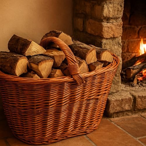 Wicker Log Basket Model Code: c1550110 Brand: Garden Friend. - Image 2