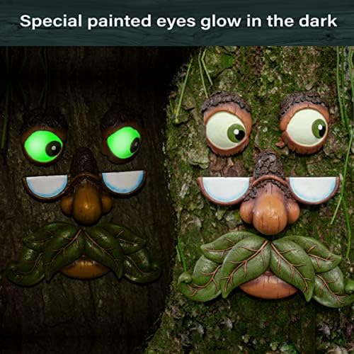Tree Faces Decor - Outdoor Yard Art Garden Decoration - Unique Peeker for Outdoors and Indoors - Old Man Tree Hugger Art - Image 3
