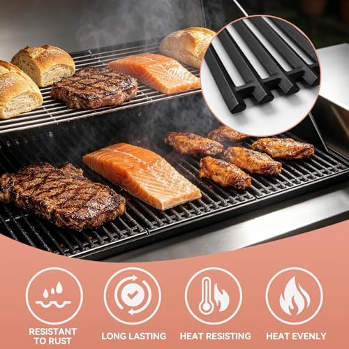 463242715 Cast Iron Grill Grates for Charbroil TRU Infrared Grill, 3 Pack - Image 7
