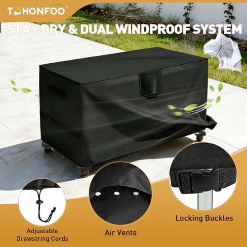 Outdoor Prep Table Cover 55 x 24 x 32in, Compatible with Keter Unity XL - Image 5