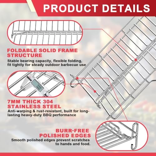 66044 Warming Rack for Weber Genesis II GS4 300 Series Grill Parts - Image 4