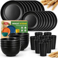 Teivio 32-Piece Plates and Bowls Sets for 8, Kitchen Dish Dinnerware Sets by Teivio