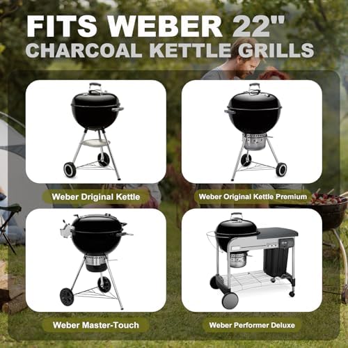 Rotisserie Grill Kit Premium Chicken Rotisserie for Weber 22 Kettle Grill - Image 3