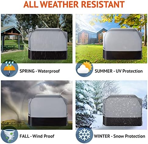 600D Oxford Heavy Duty BBQ Grill Cover 65Wx26Dx45H, Water Resistant - Image 2