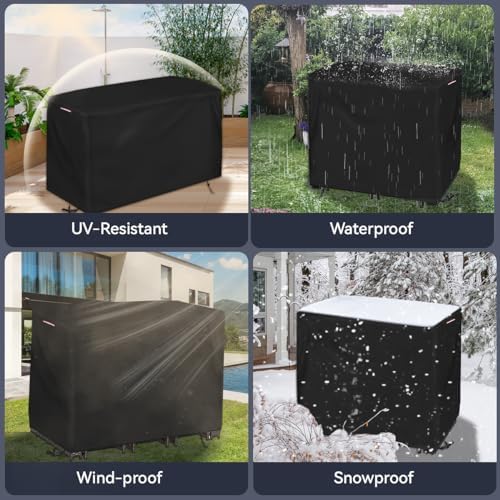 Outdoor Waterproof Bar Table Set Cover, 48"L x 38"W x 41"H - Image 6