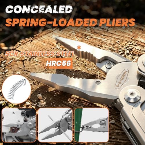PERWIN 18-in-1 Multitool Pliers Pro, EDC Pocket Knife & Replaceable Tool - Image 3
