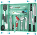 Simple Houseware Expandable Kitchen Drawer Flatware Organizer, Turquoise by SimpleHouseware