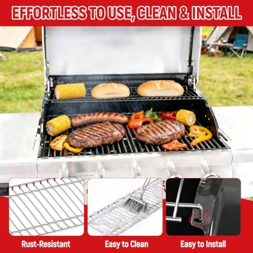 DELSbbq Grill Warming Rack for Nexgrill 720-0888S 5-Burner Grills - Image 4