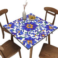 Square Card Table Tablecloth, Mexican Talavera Pattern Printed on Oilproof Outdoor Table Cover, Ideal for Buffet Catering Community, Fit for 40" x 40" Square Tables by JRBSZMI2