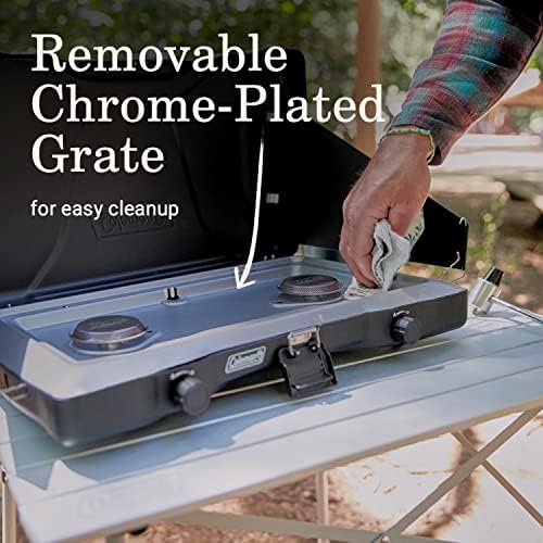 Coleman Triton 2-Burner Propane Stove, Portable Camping Cooktop - Image 4