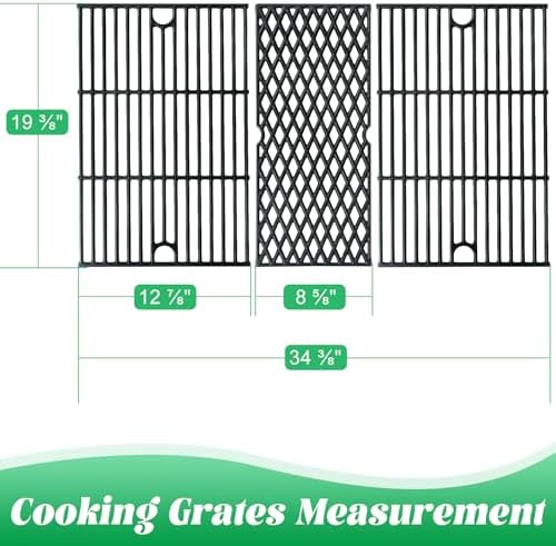Cast Iron Cooking Grates for Pit Boss 1000 Series Austin XL Rancher Grill Grid for Traeger Pro 34 Series Wood Pellet Smoker Replacement Parts BBQ Grilling Rack - Image 5