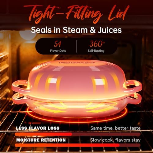 Enameled Cast Iron Sourdough Bread Oven, Dutch Oven for Bread Baking, - incl. Sourdough Bread-Baking Supplies like Banneton Bread-Proofing Basket - 5QT Loaf Cast Iron Bread Pan-Making Kit Pan, Pot, Sour Sough Tools, Lame (Pink) - Image 4
