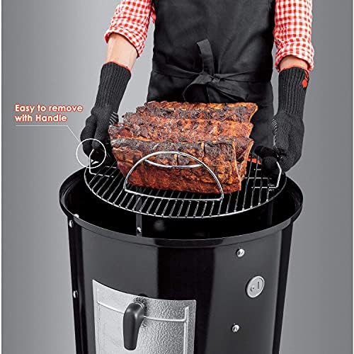 Hisencn Grates for Weber 18-inch Smokey Mountain Cooker Charcoal Smoker - Image 7